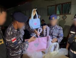 Sinergitas TNI AL dan Bea Cukai Nunukan Gagalkan Penyelundupan Barang Branded