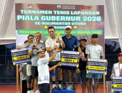 Turnamen Tenis Piala Gubernur Kaltara 2026 Resmi Ditutup, Sekprov Raih Juara 1 GPA KU 100 Tahun