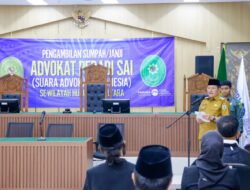 Pengangkatan Advokat Peradi SAI, Wagub Ingatkan Pentingnya Menjaga Integritas