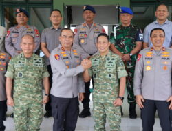 Perkuat Sinergitas TNI–Polri, Kapolda Kaltara Kunjungi Korem 092/Maharajalila