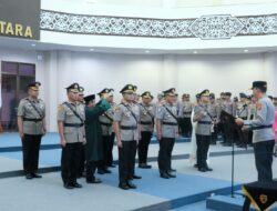 Kapolda Kaltara Pimpin Upacara Sertijab Pejabat Utama dan Kapolres Jajaran 