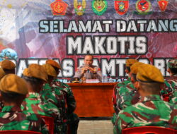 Soliditas TNI–Polri Jaga Perbatasan RI–Malaysia, Kapolda Kaltara Sambangi Satgas Pamtas Yonarmed 4/Parahyangan