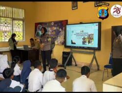 Goes To School Polwan Polda Kaltara, Bekali Siswa Keamanan Diri dan Dunia Digital