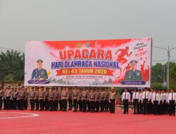 Polda Kaltara Gelar Upacara Peringatan Hari Olahraga Nasional 2026