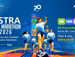 Semarakkan Perjalanan Menuju 70 Tahun Astra: Pendaftaran Astra Half Marathon 2026 Resmi Dibuka 15 September