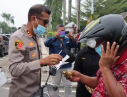 Polres Nunukan Peduli, Cek Kesehatan, Bagikan Masker dan Vitamin Secara Gratis